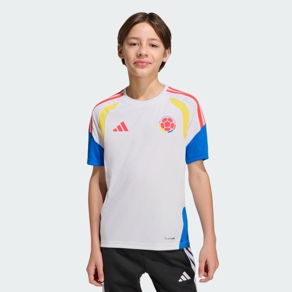 Blanco Camiseta de Training Tiro de Colombia 2026 para niños