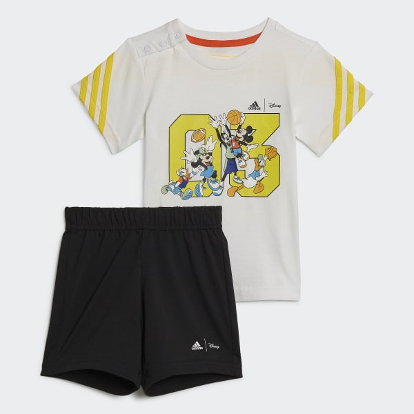 Hvid adidas x Disney Mickey Mouse sommersæt