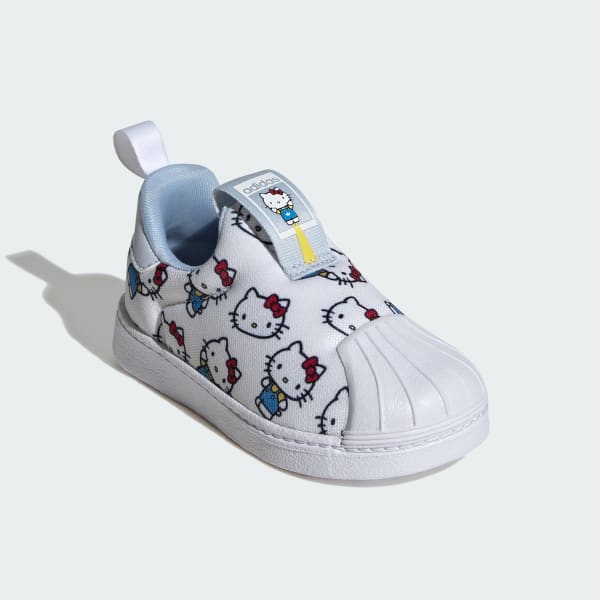 White adidas x Hello Kitty Superstar 360 Shoes Kids