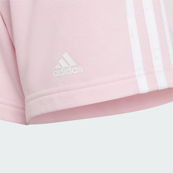 Pink Essentials 3-Stripes shorts