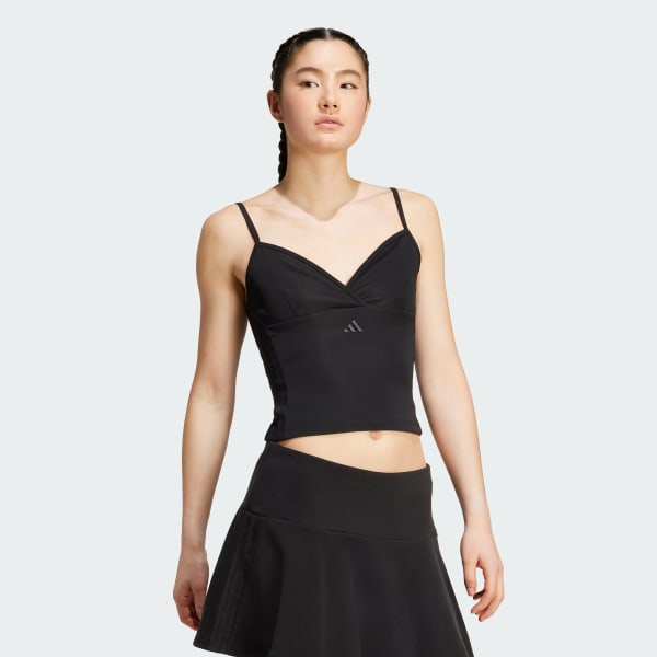 Schwarz Seasonal Essentials 3-Streifen Tank Top