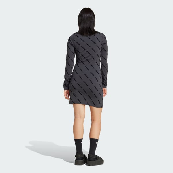 Grau Monogram Bodycon Dress