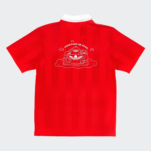 Red adidas JSY x DMEOW