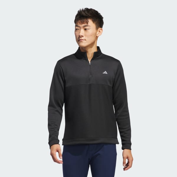 Svart Ultimate365 Textured Quarter-Zip Overdel