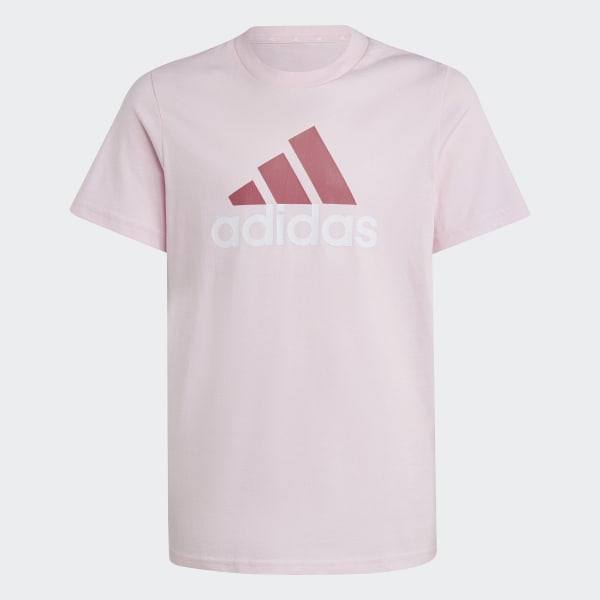 Pink Essentials Two-Color Big Logo Cotton Tee