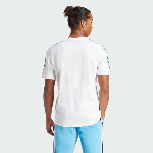 Blanco Remera Argentina ADN 3 Tiras 24