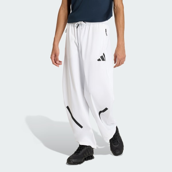 White ADIDAS Z.N.E. WOVEN PANT
