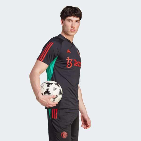 Schwarz Manchester United Tiro 23 Trainingstrikot