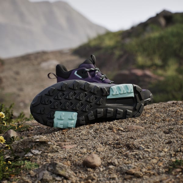Purple Terrex Anylander Mid Rain.Rdy Hiking Shoes