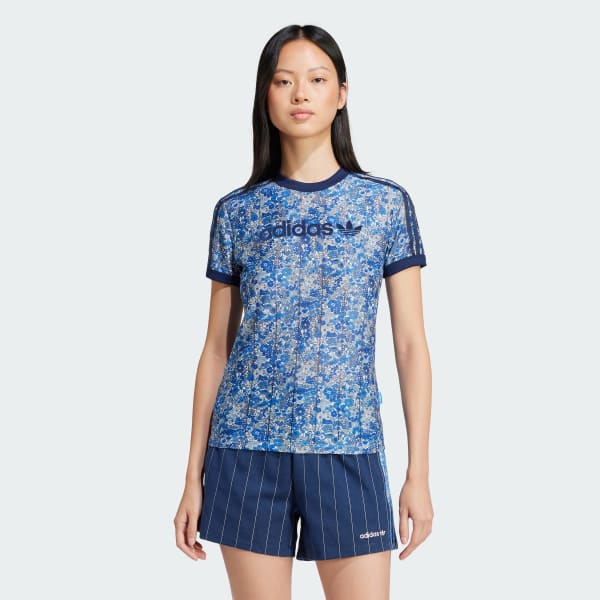 Mehrfarbig adidas Originals x Liberty London Tonal Cali T-Shirt