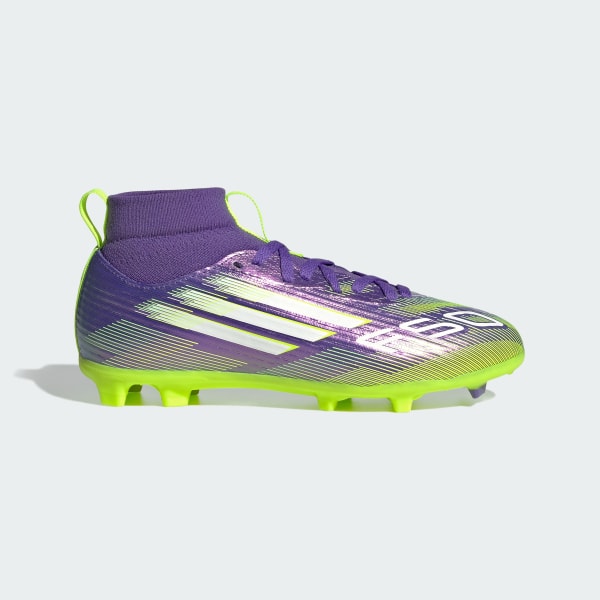 Purple F50 League Mid Firm/Multi-Ground Boots Kids