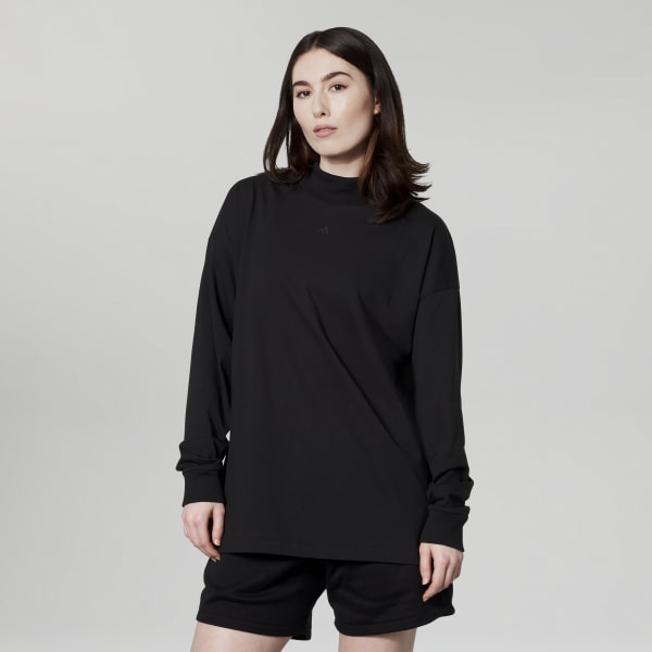 Black adidas Basketball Long Sleeve Tee