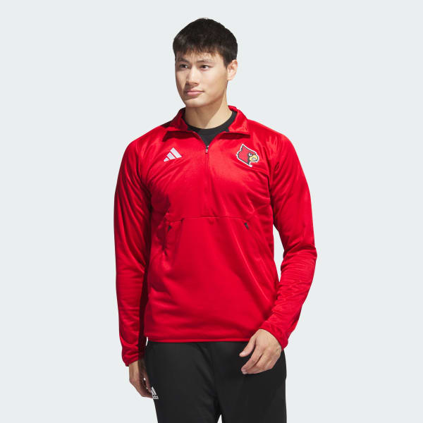 Sideline Knit 1/4-Zip Jacket - Red | Training adidas US