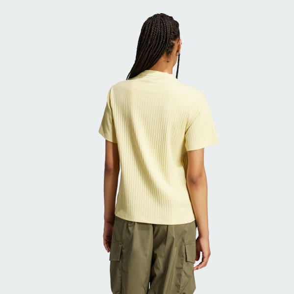 Yellow Essentials Wide Rib Tee