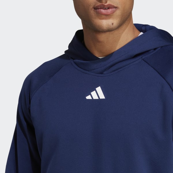 Blau Train Icons 3-Streifen Training Hoodie