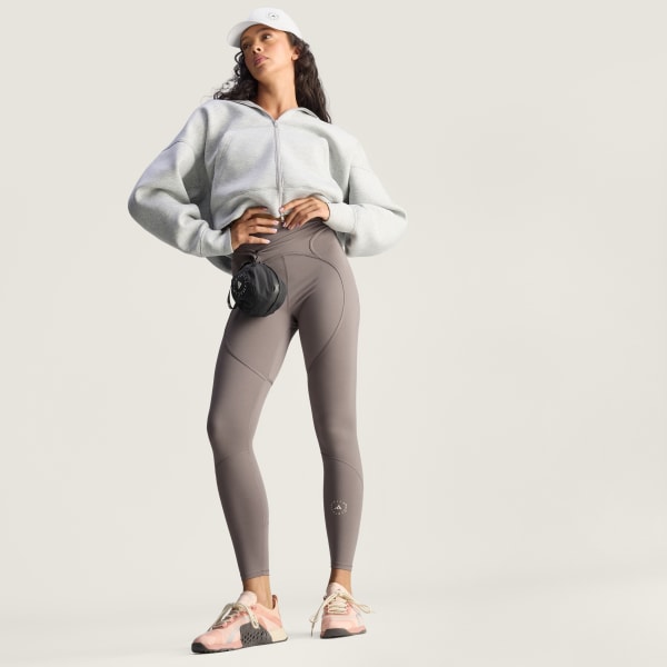 gris Hoodie adidas by Stella McCartney Scuba
