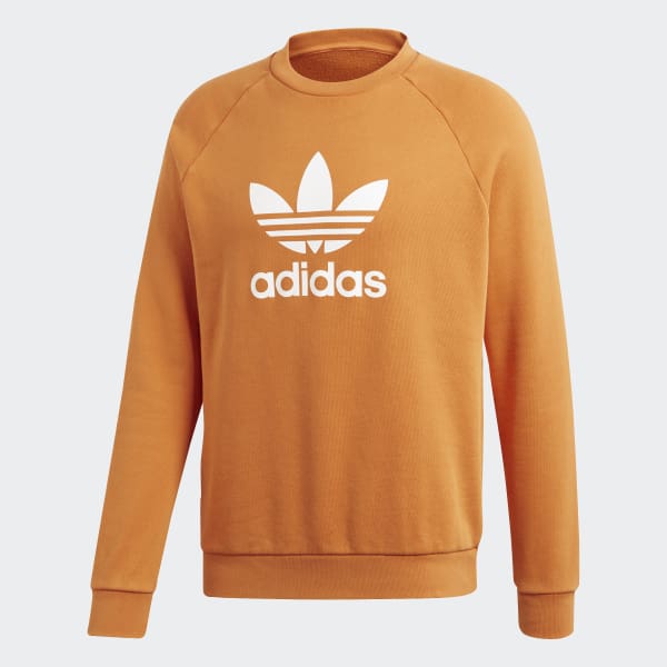felpa arancione adidas