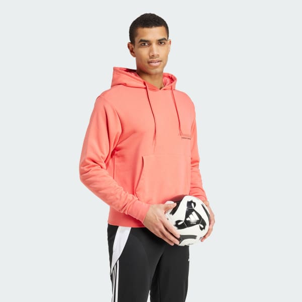 Κόκκινο Fussballliebe Graphic Hoodie