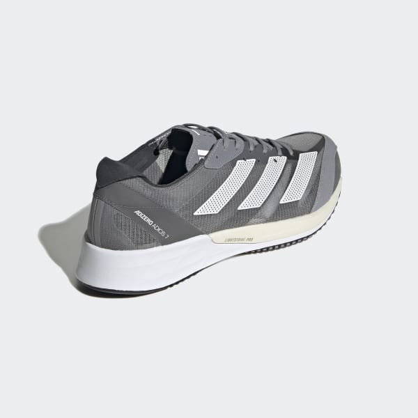 Grey Adizero Adios 7 Shoes