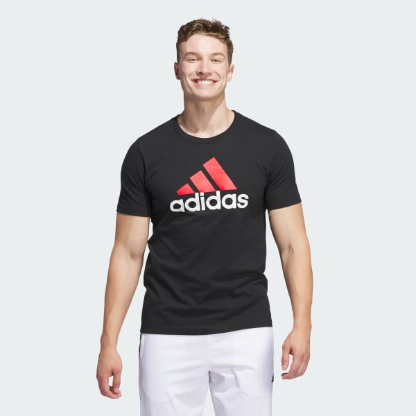 Negro Playera Badge of Sport