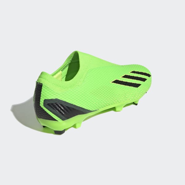 Verde Zapatos de Fútbol X Speedportal.3 Terreno Firme Sin Cordones LVG59