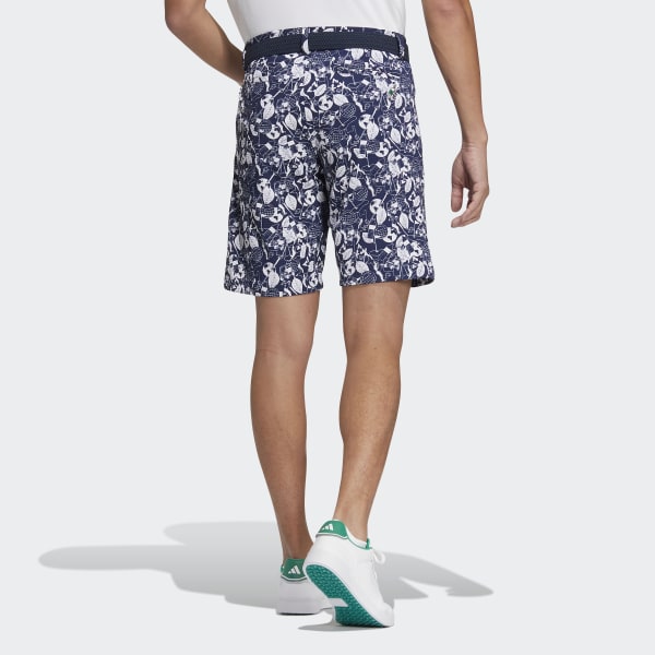 Blue Play Green Graphic Shorts