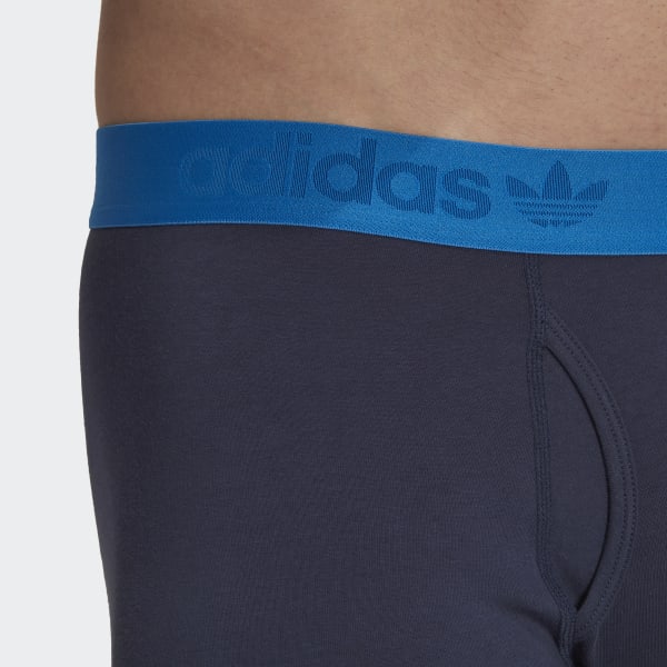 Azul Boxers de Algodão Comfort Flex HPN23