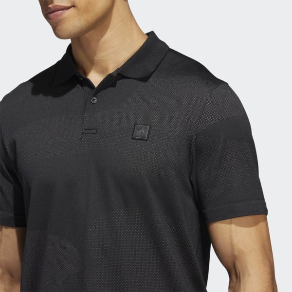 Svart Go-To Seamless Poloskjorte QY395