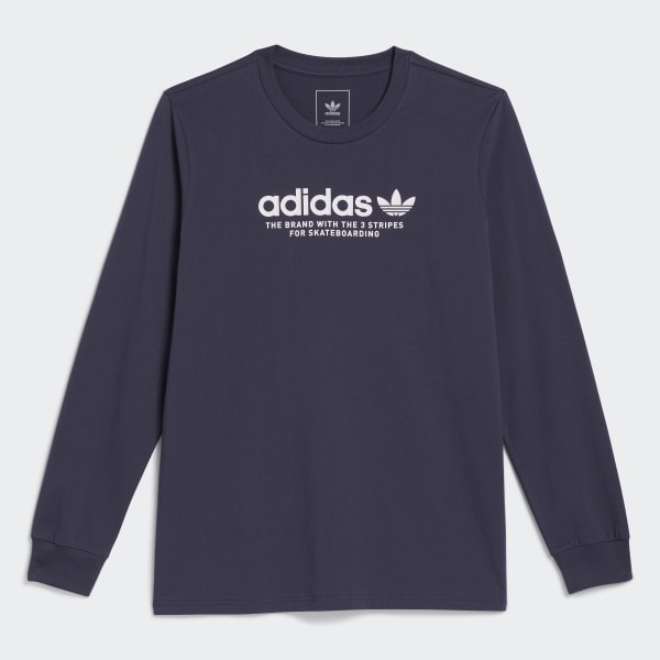 Azul Camisola de Manga Comprida Skateboarding 4.0 (Unissexo)