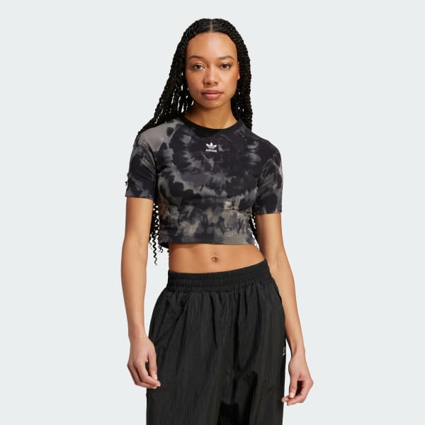 adidas Tie Dyed Baby Tee Black adidas Philippines