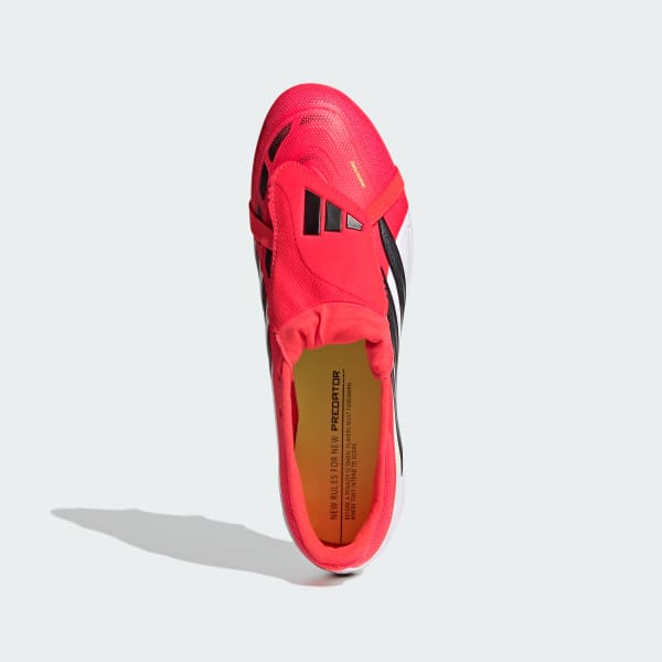 Vermelho Botas de Futebol com Língua Dobrada PREDATOR LEAGUE - Piso Mole