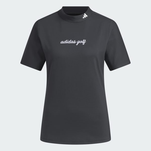 สีดำ เสื้อแขนสั้นคอสูง CLIMACOOL