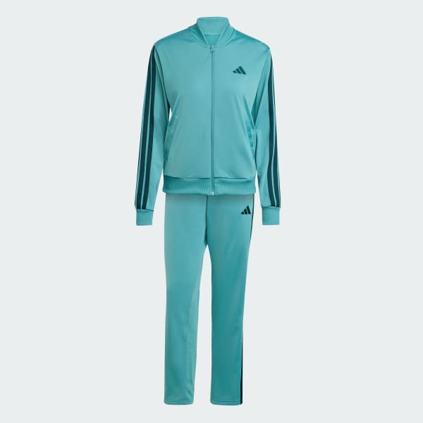 Turquesa Conjunto Deportivo Essentials 3 Rayas