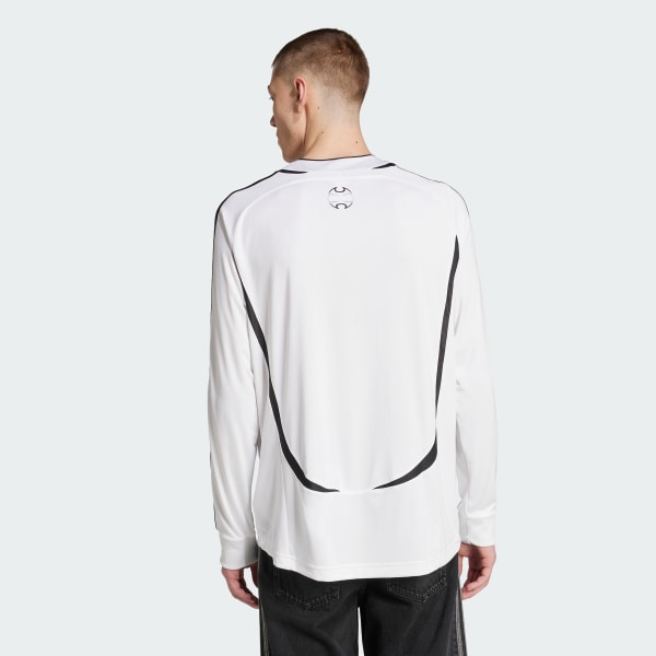 adidas ホワイト 長袖 ゲームシャツ adidas アディダス ジュニア キッズ 長袖 Tシャツ ストリート