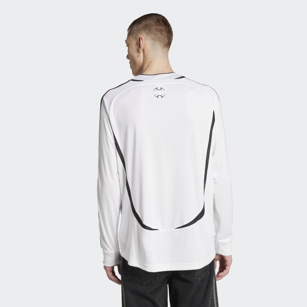 adidas ホワイト 長袖 ゲームシャツ アディダス チームガイスト アディカラー 長袖Tシャツ