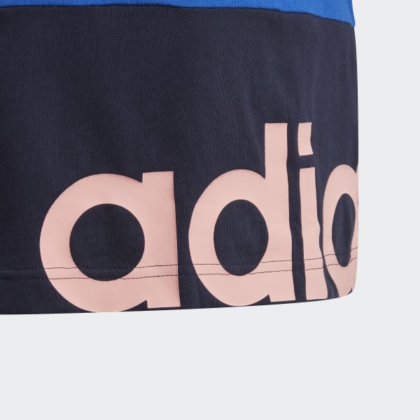 adidas Remera Linear Colorblock - Azul | adidas Argentina