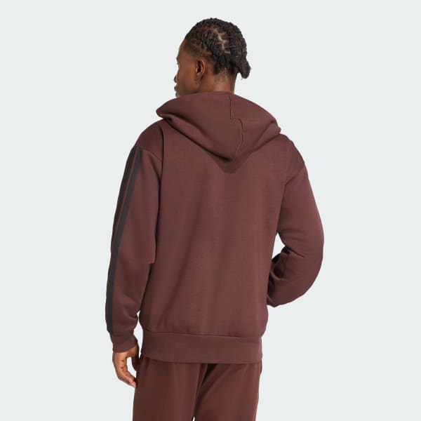 Essentials 3-Stripes Fleece Hoodie