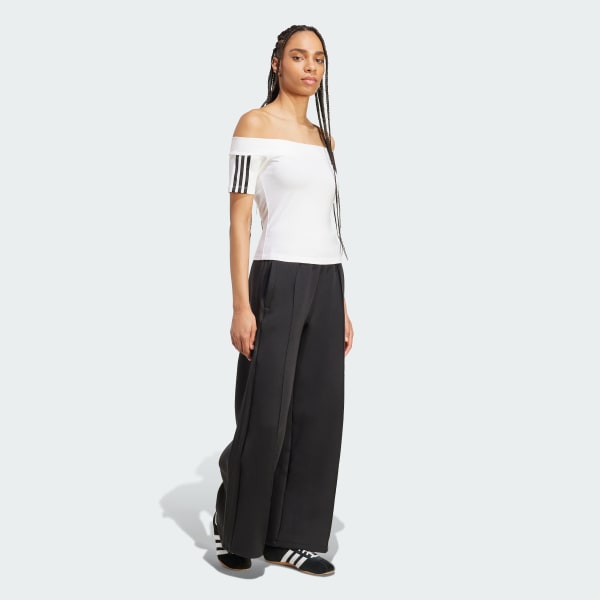 adidas Adicolor Bandeau Short Sleeve T-Shirt - White