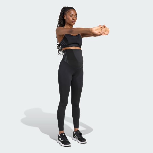 Negro Top Deportivo Maternidad Powerimpact Luxe Soporte Medio