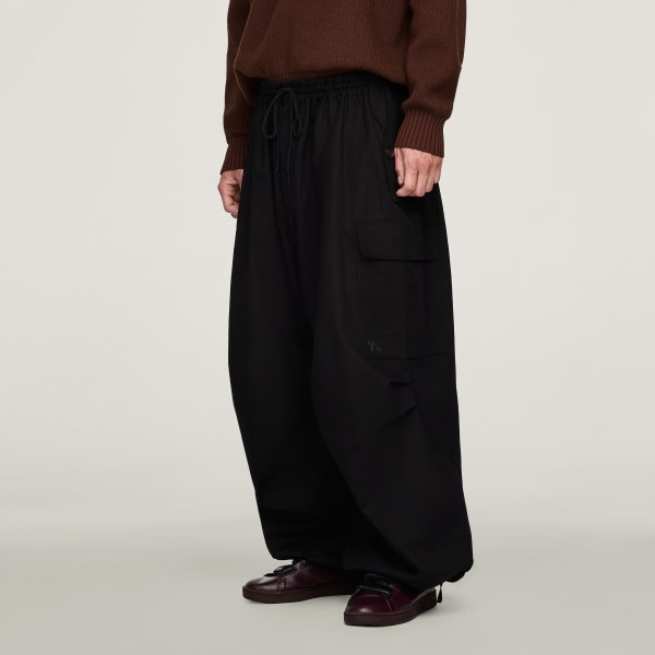 Negro Pantalón de sarga estilo cargo Y-3 UT