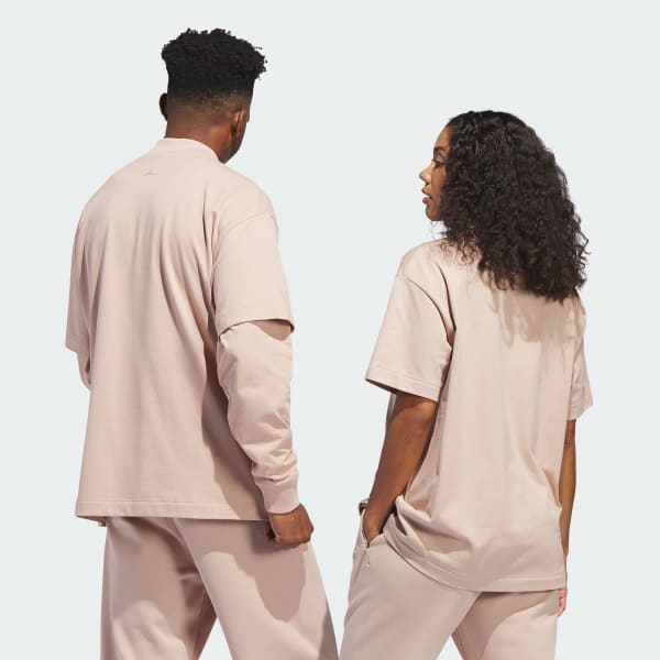 Beige Polera adidas Basketball 001_