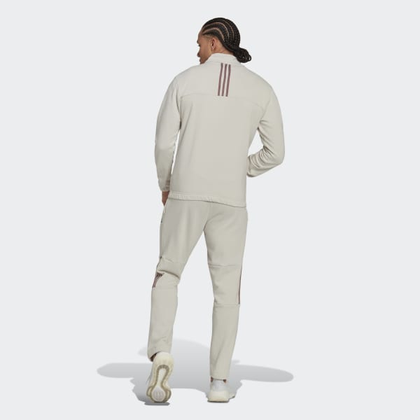 Bezowy 1/4 Zip Fleece Track Suit SS510