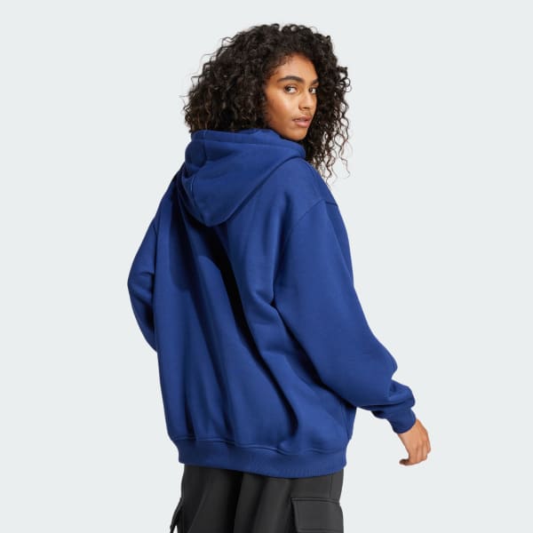 Adidas blue hoodie womens top