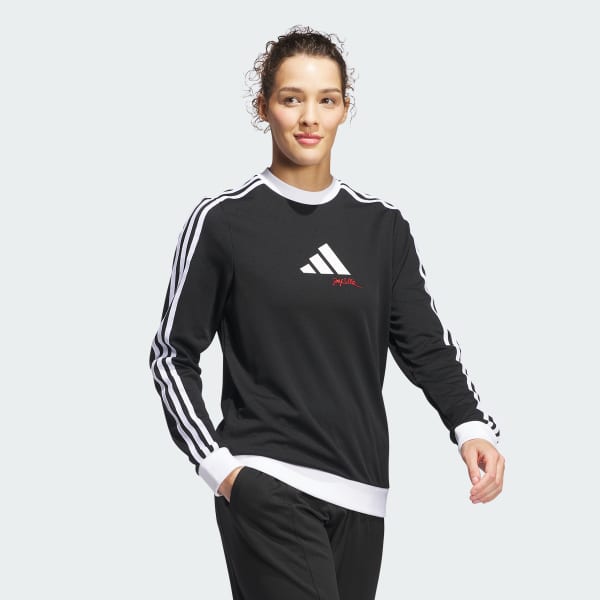 Black adidas x Jay3lle Long Sleeve Crew Sweatshirt