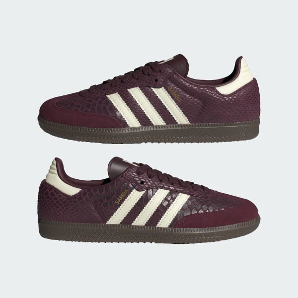 adidas SAMBA OG SHOES - Burgundy | Free Shipping with adiClub