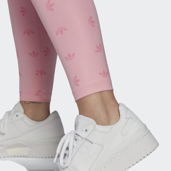 adidas 7 8 High Waist Allover Print Legging Roze adidas