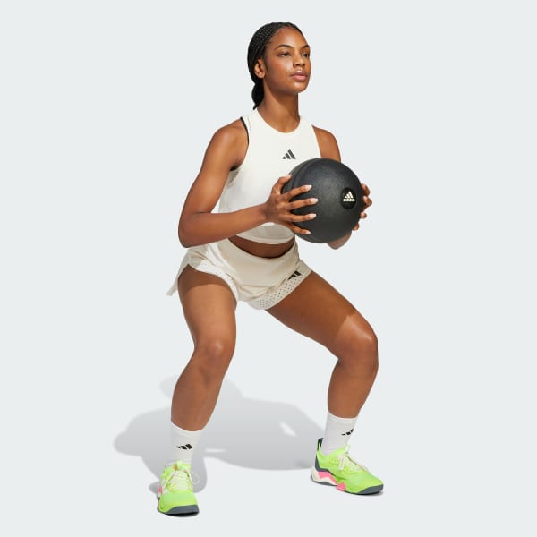 Blanco musculosa de Entrenamiento 2 en 1 Cool Intensity