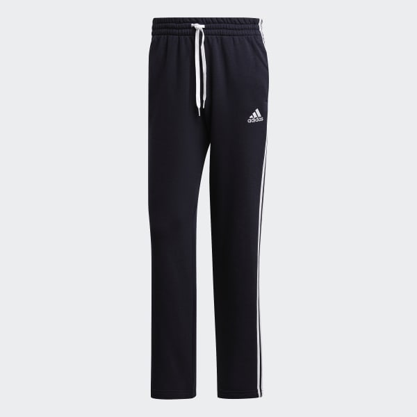 Μπλε Essentials Fleece Open Hem 3-Stripes Joggers