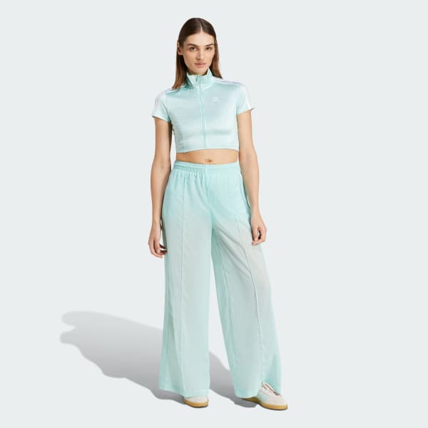 Turquoise Adicolor Sheer Track Pants