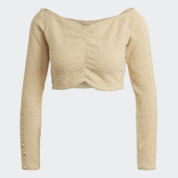 Bezowy Crop Top C5167